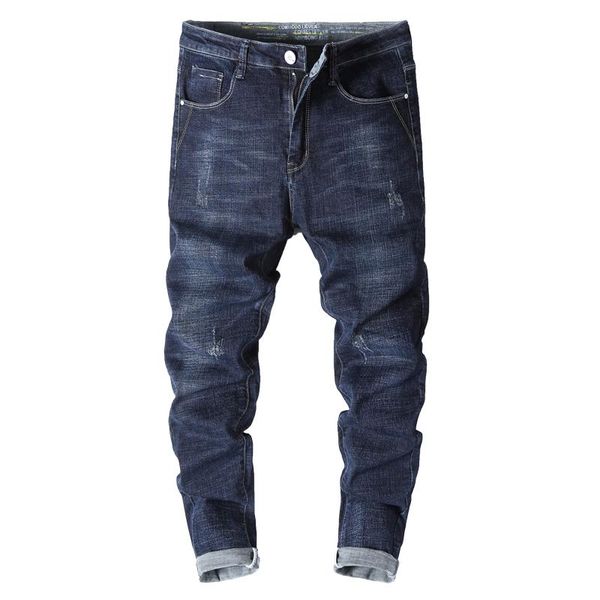 

men's jeans skinny for men stretch classic blue man casual pant male denim trousers clotihing full length cowboys hombre