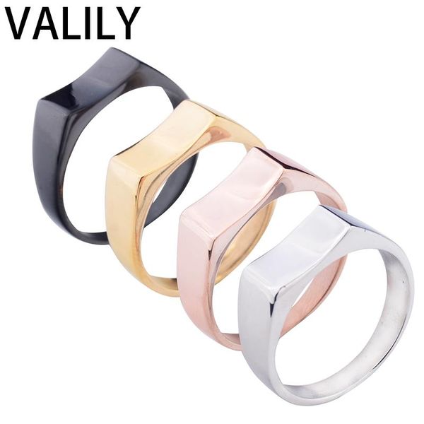 

cluster rings edglifu men ring 2021 black daily wear classic boyfriend color stainless steel party, Golden;silver