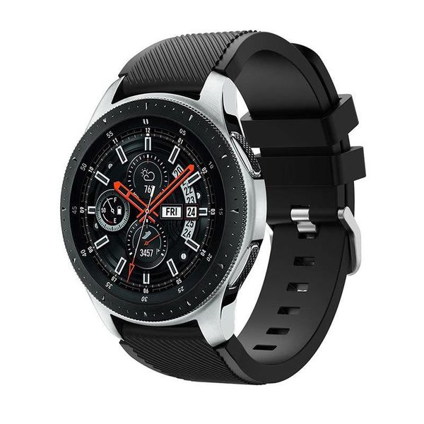 

watch bands 22mm twill silicone watchband replacement strap for huawei gt honor magic, Black;brown
