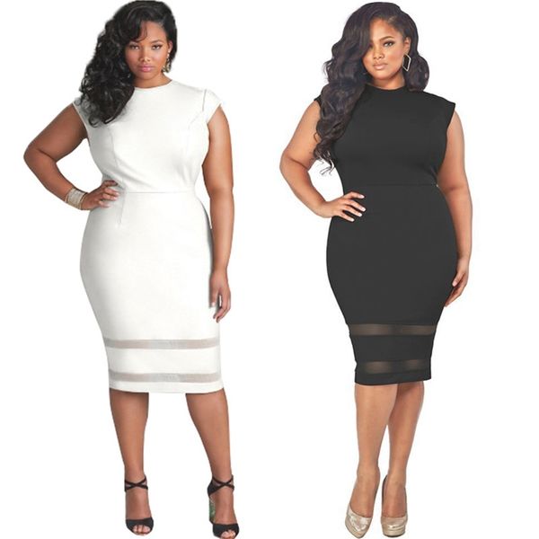 

summer 200kg fat mm large women's short sleeve elastic mesh stitching dress, Black;red