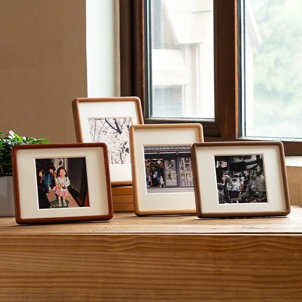 

frames solid wood frame square creative fashion chinese po waterproof ornament portaretratos de fotos home decoration di50xk