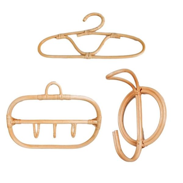 

hangers & racks rattan hanger clothes kids garments organizer rack hat hanging hook room decor