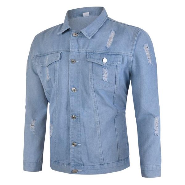 

men's casual shirts fashion denim shirt long-sleeved jacket washed, White;black