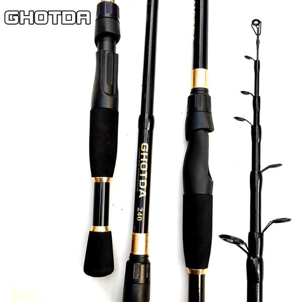 

carbon fiber fishing rod spinning mini fish pole ultra light boat rods