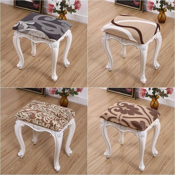 

chair covers 1pc rectangle dressing table stool square make up seat slipcover for bedroom living room elastic european