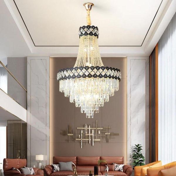 

chandeliers modern gold k9 crystal chandelier lighting luxury lustre home decoration led lamp luminaire plafonnier dining living room