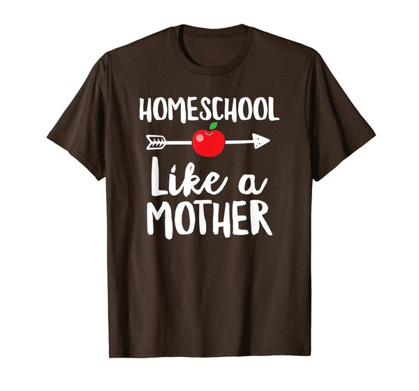 

homeschool mama shirt homeschool like a mother t-shirt, White;black
