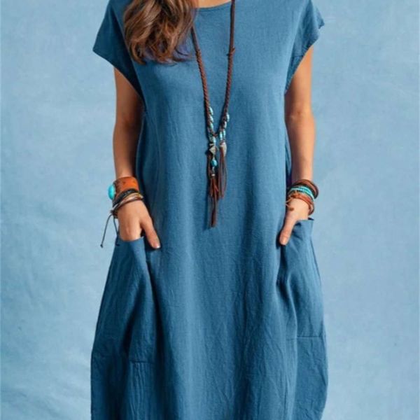 

summer fashion women's chic large comfortable holiday dress, Black;gray
