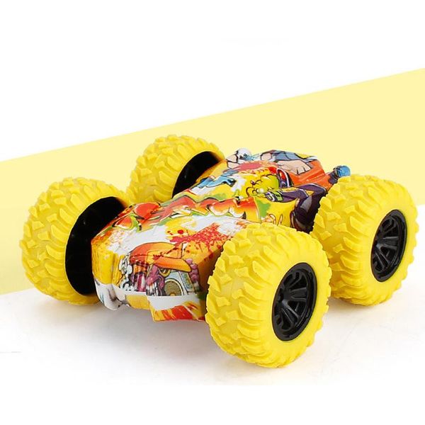 

fast delivery gift giftinertia-double side stunt graffiti car off road model vehicle kids toy giftgift educational toys party favor