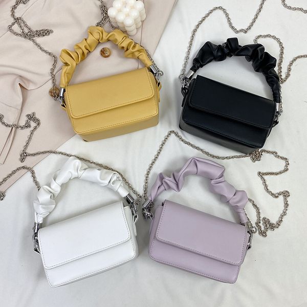 

samall leather shoulder bag solid color hand bags for women 2021 chain crossbody bag women totes purse female clutches mmm