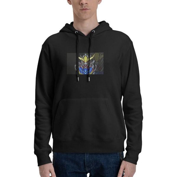 

men's hoodies & sweatshirts graphic hoodie cozy gundam anime print fashion pullover autumn sport hoody streetwear, Black