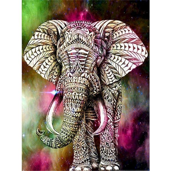 

paintings gatyztory elephant painting by numbers frame canvas colouring animal handpainted diy gift home wall decor 60Ã75cm