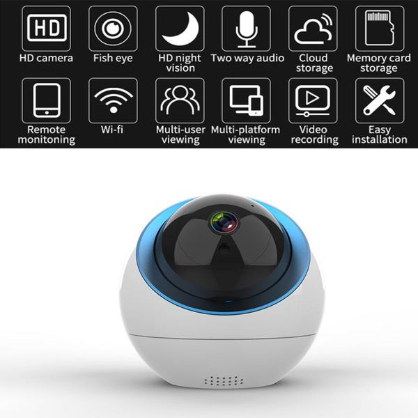 

cloud dome ip camera 1080p wireless wifi security surveillance cctv auto tracking mini us/eu/uk plug cameras