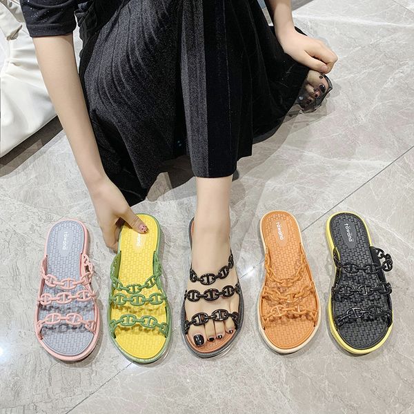 

slippers flat designer shoes women's for summer house women heels platm sandals woman indoor slides ifjm, Black