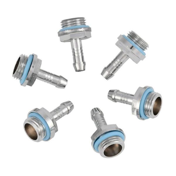 

6pcs g 1/4 thread two-touch connector water cooling tube computer cooler accessory lappads