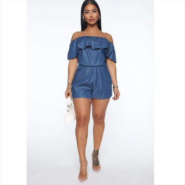 

elegant playsuits sleeveless bodycon women jumpsuits ruffle clubwear playsuit off shoulder shorts rompers, Black;white