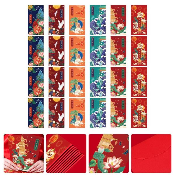 

gift wrap 24pcs creative universal chinese year red envelopes souvenir packets