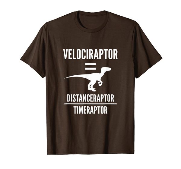 

funny physics gift | velociraptor dinosaur science pun joke t-shirt, White;black