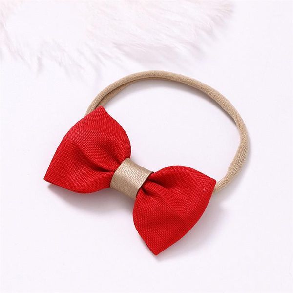 

handmade kids bow headbands soft nylon head wear customized hairbands elastic headband hair accessories for girls, Slivery;white