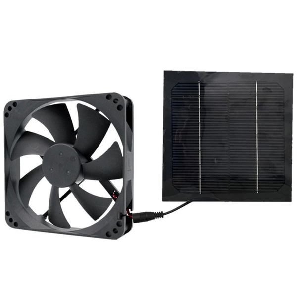 

electric fans 20w solar exhaust fan air extractor 6 inch mini ventilator panel powered for dog chicken house greenhouse rv