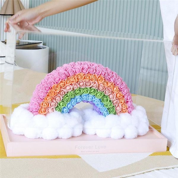 

decorative flowers & wreaths rose rainbow bridge christmas valentine's day send girlfriends friends foam eternal flower