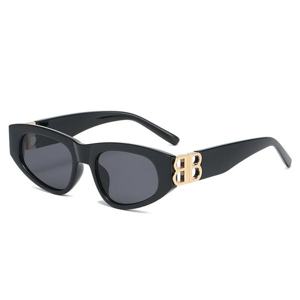 

sunglasses style classic retro women small cat eye frame letter sun glasses ladies ocean lens oculos uv400, White;black