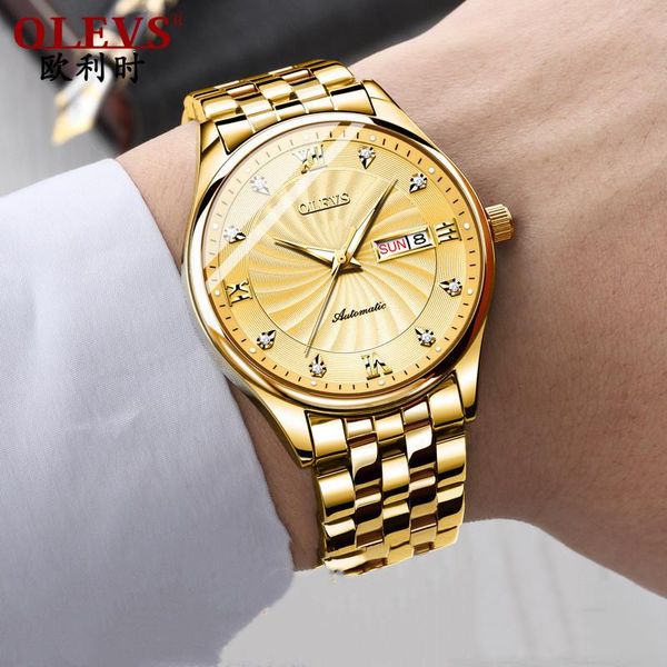 

wristwatches mechanical watch waterproof luminous men men's, Slivery;brown