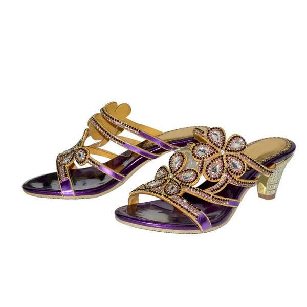 

christia bella flower thin heels bohemian style women shoes large size high pointed toe sandals fashion ladies pumps, Black