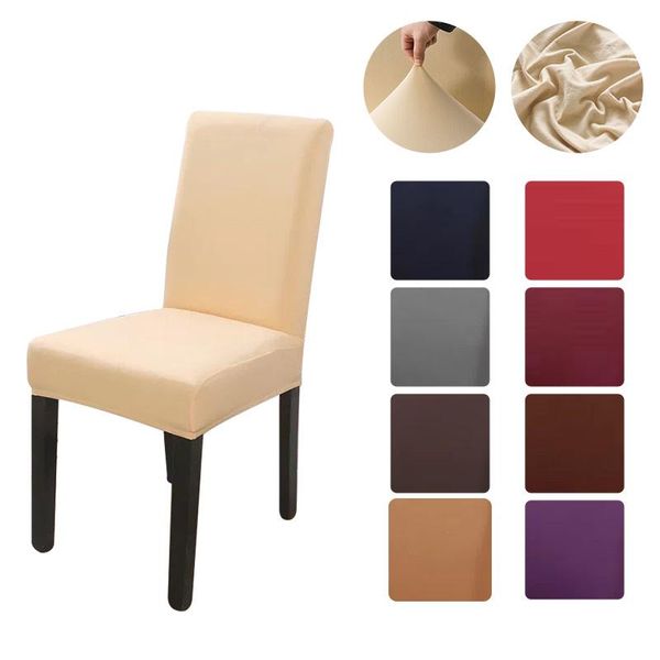 

chair covers modern dining solid color cover with high back spandex for party wedding office chaircover kitchen