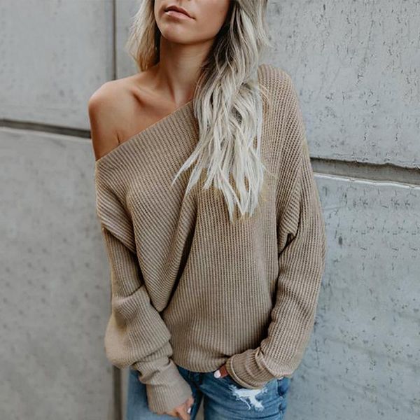 

women's sweaters 2021 autumn winter woman sweater knit pullover long sleeve plus size christmas, White;black