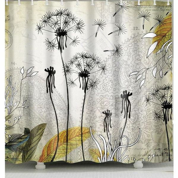 

shower curtains waterproof dandelion curtain for home and bathroom