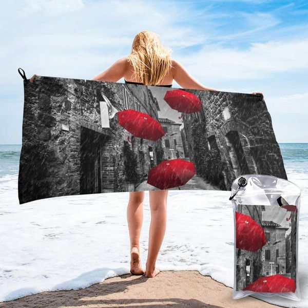 

quick dry beach towel umbrellas flying with wind rain microfiber bath cushion swimming personalized sand