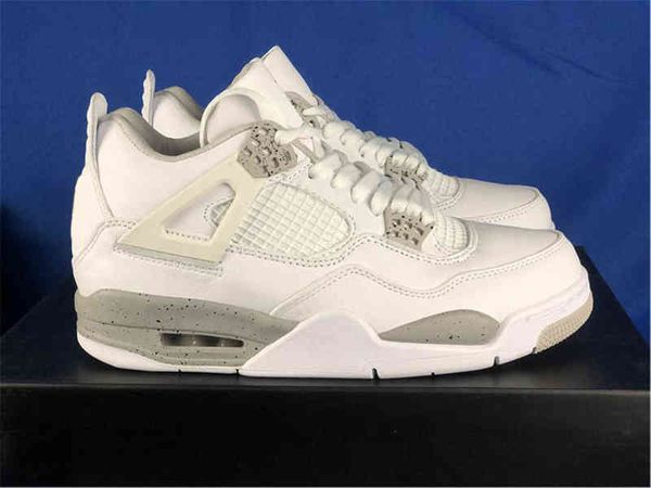 

2022 release authentic 4 white oreo 4s men athletic shoes tech grey black fire red ct8527-100 retro sports sneakers with box