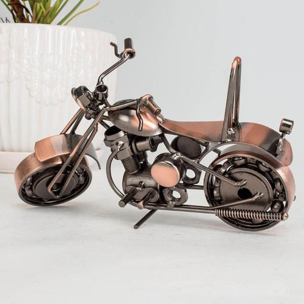 

interior decorations retro creative motorcycle art sculpture metal vivid appearance model wrought iron