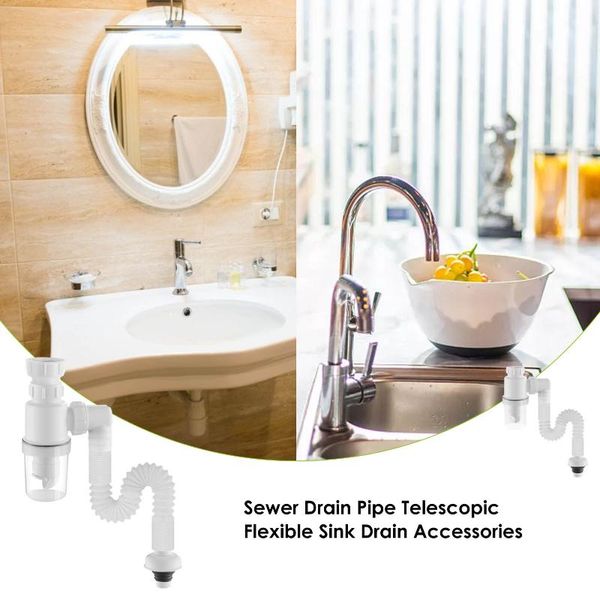 

other bath & toilet supplies white sewer drain pipe washing machine connector anti-odor flexible bathroom sink accessories