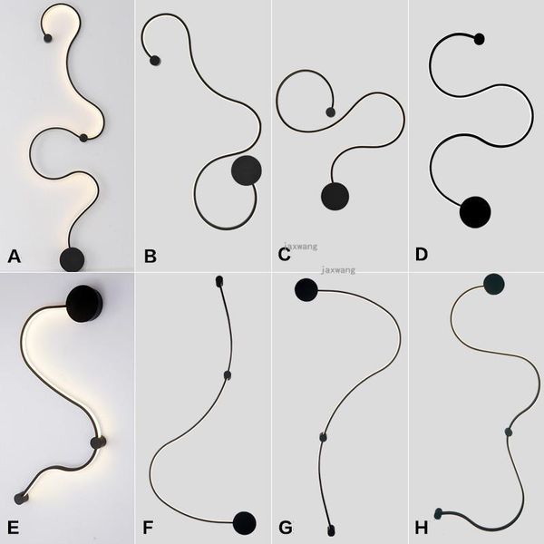 

wall lamp nordic design led lighting living room decoration lights for home simple personality sconces light fixtures