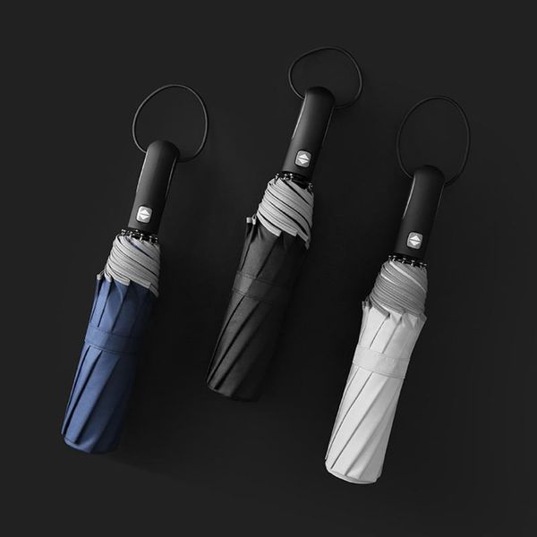 

umbrellas umbrella rain women men three-folding kids rainy sunny wholesale paraguas hombre black blue gray color