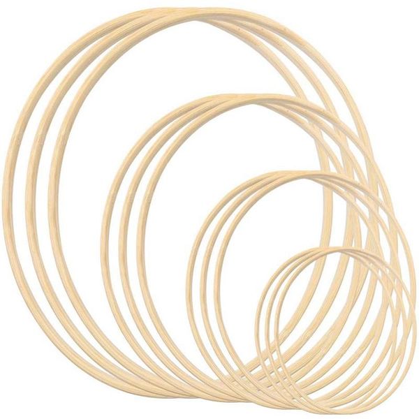 

decorative objects & figurines bamboo floral hoop wreath macrame craft dream catcher hoops rings for diy wedding decor,macrame