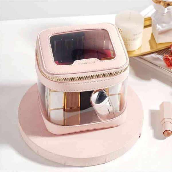 

tpu clear makeup case design cosmetic lipstick storage organizer zippers