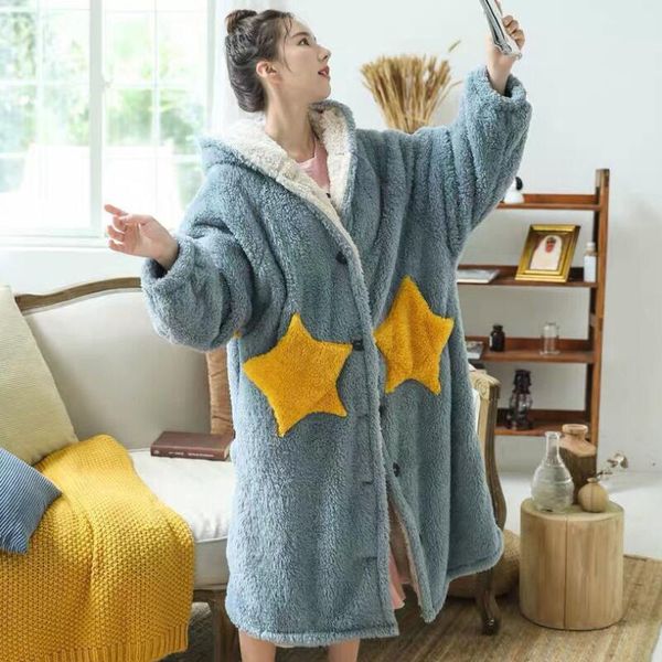 

women's hoodies & sweatshirts winter oversized hoodie sweatshirt fleece blanket with sleeve plush jacket women hooded coat casaco femin, Black