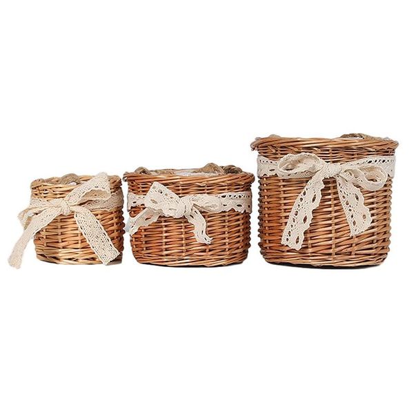 

storage baskets handmade wicker basket for wedding home kitchen food picnic bread sundry container fruit
