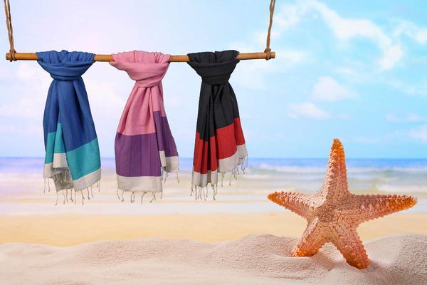 

towel polo sets pack of 3, 100% turkish organic cotton handmade towel, peshtemal beach bathroom