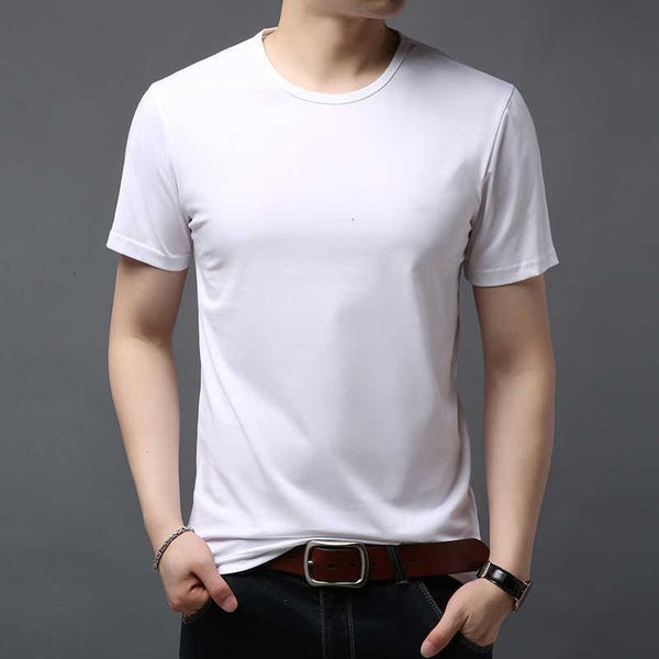 

men's t-shirts summer short o-neck cotton casual tshirt men solid color tees classic streetwear black white male t shirt 3dso, White;black