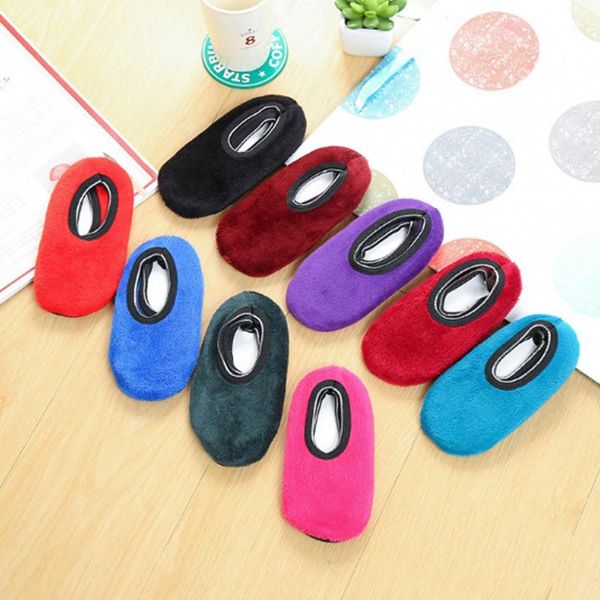 

socks children thickening floor baby non-slip with velvet ship development winter warm boat sock, Pink;yellow