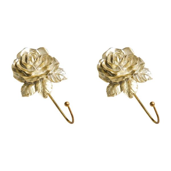 

hooks & rails heart shaped rose resin hook color painting home decoration is used for hanging hats, towels, coats, etc