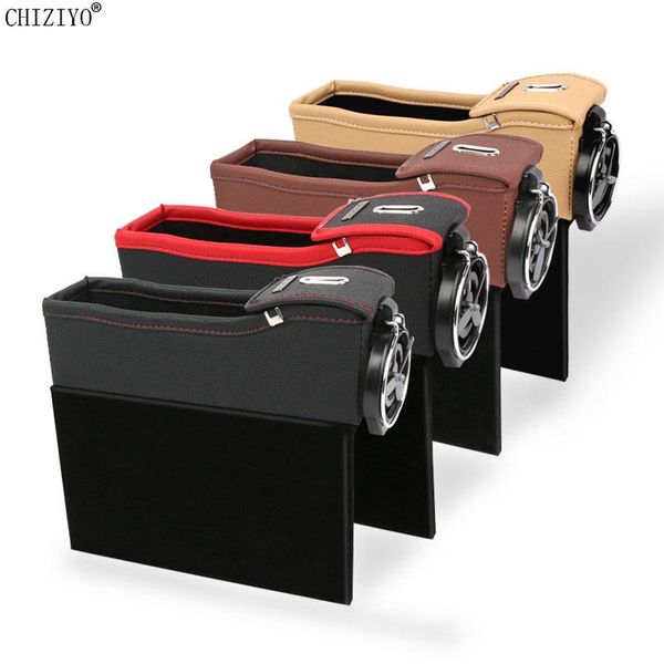 

car organizer seat side crevice storage box cup drink holder auto slot gap pocket tidying for coin case phone card accessories