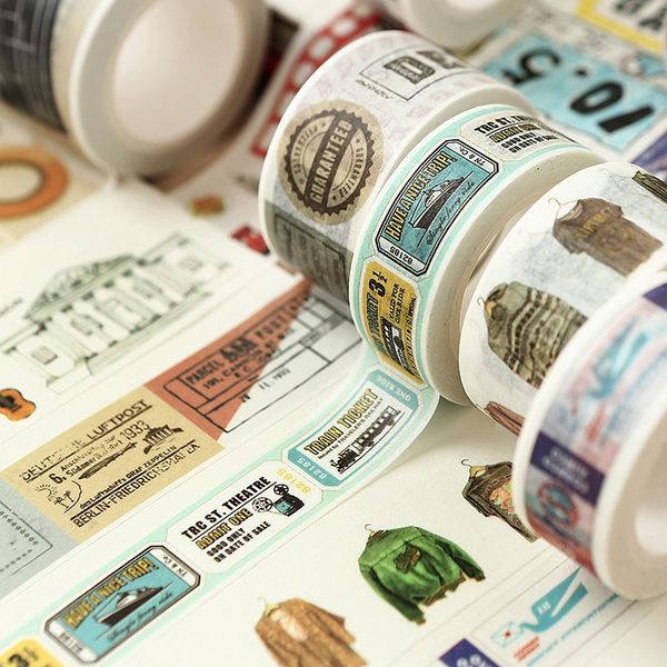 

eno greeting vintage decorative masking tape diy washi scrapbooking planner journal traveler's notebook gift wrap
