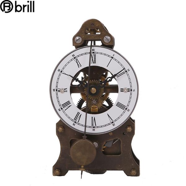 

nordic mechanical antique table clock metal gear gold fine copper time telling seat home decor desk horloge gift ideas 50 & clocks