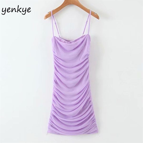 

romantic women purple sling club dress lady sleeveless draped bodycon mini summer ljpz9215 210514, Black;gray