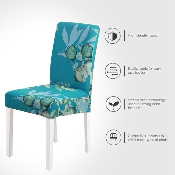 

chair covers anti-dirty spandex leaves elastic cover solid color conjoined minimalist el restaurant home